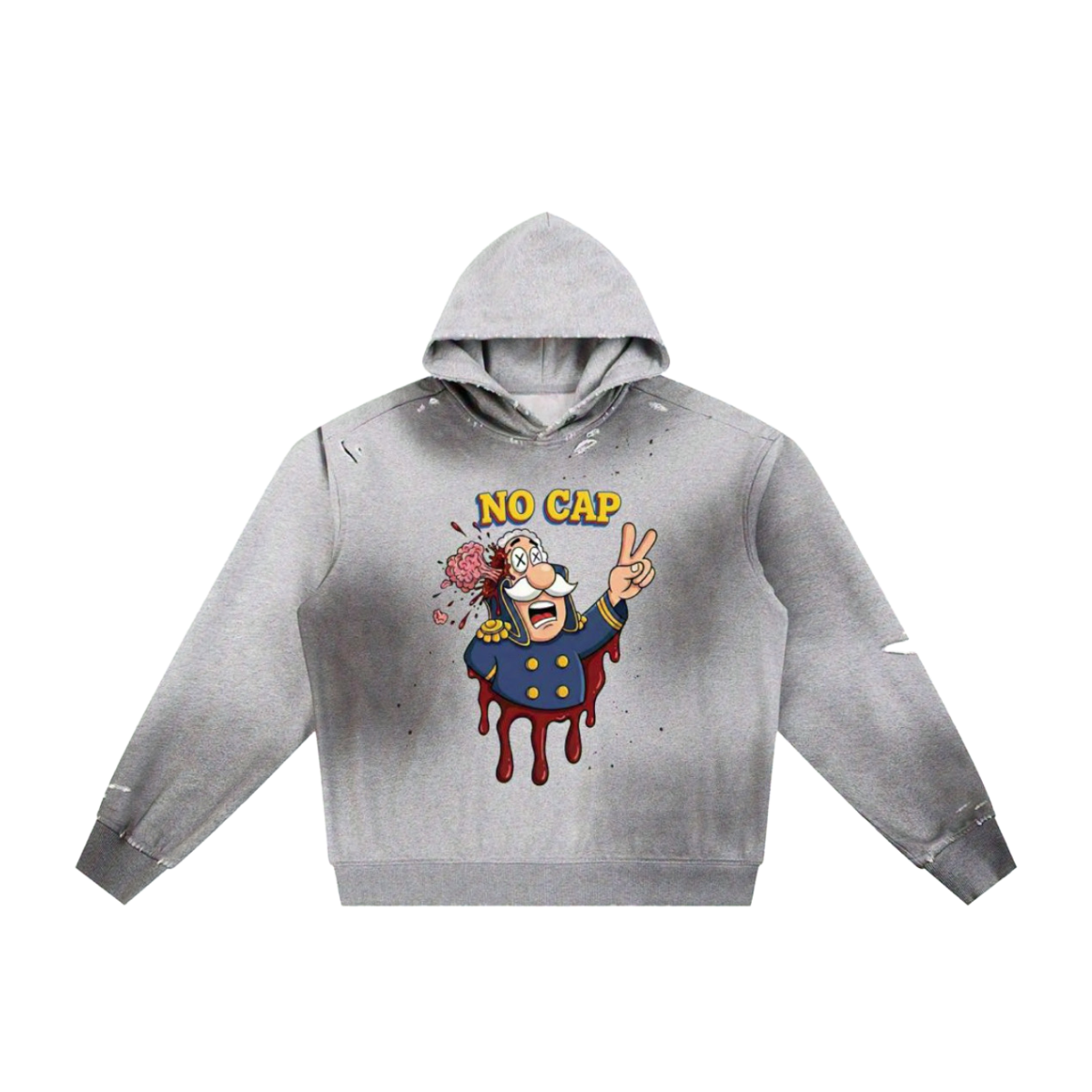 NO CAP WASHED HOODIE