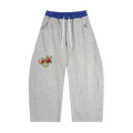 PLAID-LINED SWEATPANTS